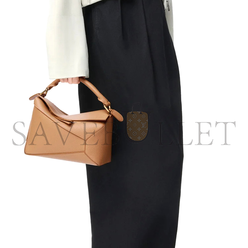 LOEWE SMALL PUZZLE EDGE BAG IN SOFT GRAINED CALFSKIN A510P60X30 (24*16.5*10.5cm)